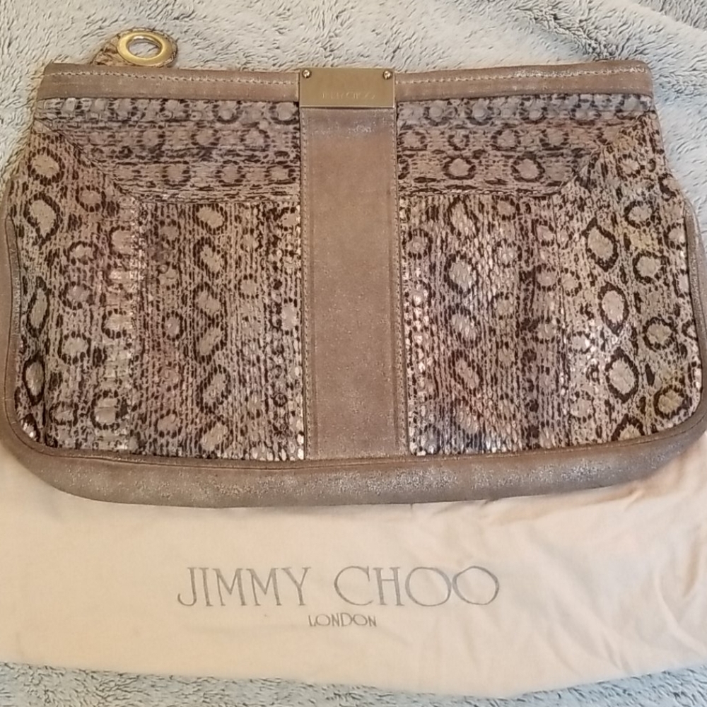 Vintage Jimmy Choo Animal Print Clutch